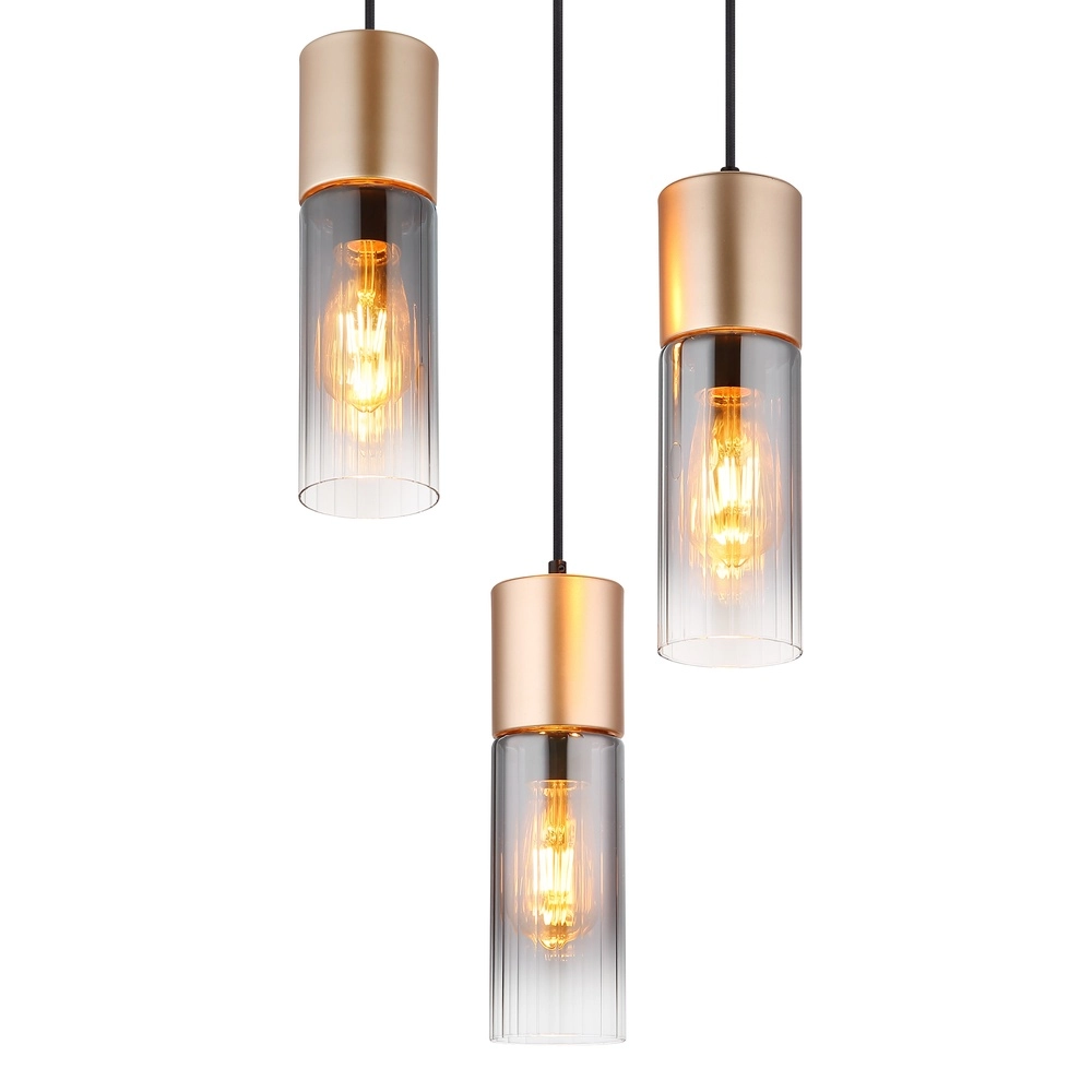 Lampe pendante à 3 lampes Annika Conception marron Globo 9007371528905