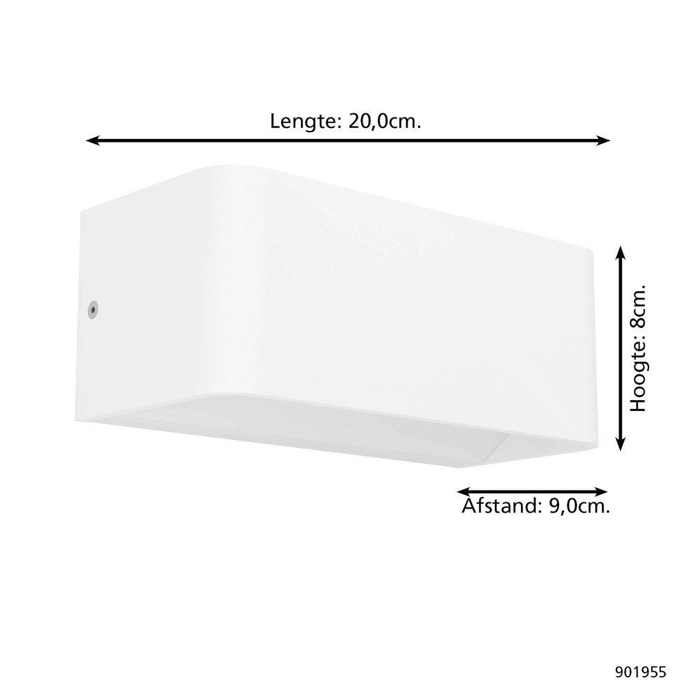 Lampe murale intelligente Sania-Z Blanc - LED - 20cm Eglo 9008606361663