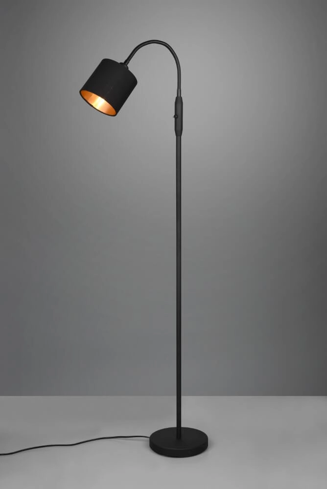 Lampadaire Tommy 130cm noir Trio 4017807502992