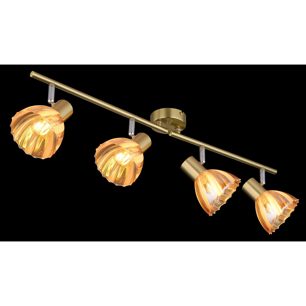 Lampe de plafond à 4 lumières Zachery Or Globo 9007371531509