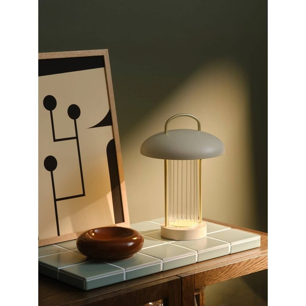 Lampe de table Mirano Brun sable rechargeable Nordlux 5704924024603