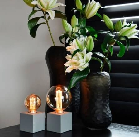 Lampe de table grise Talex Douille E27 Circle 8712879148005