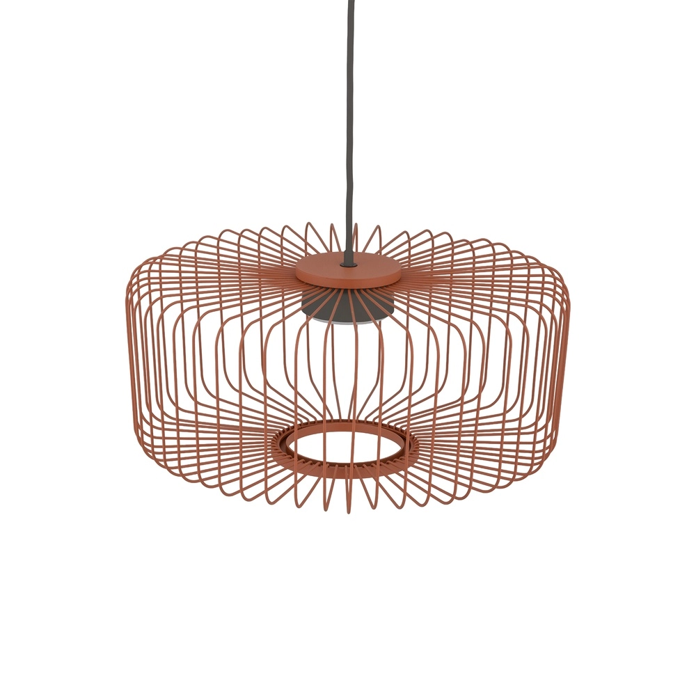 Lampe cage Kenai terre cuite Ø 38cm Lyora 5903139122276