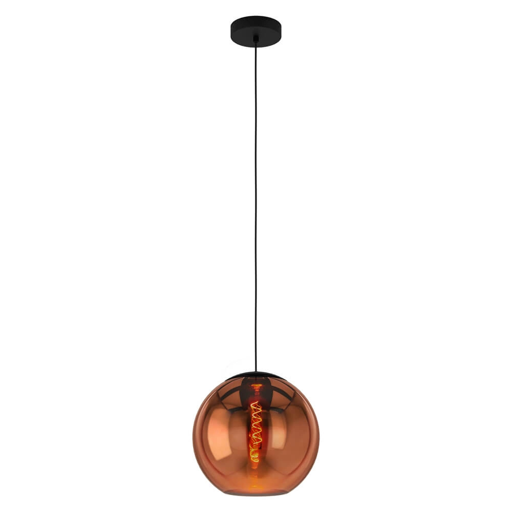 Lampe suspendue avec verre cuivré rouge Cordoba Ø 30 cm Stars of Light 9008606221431