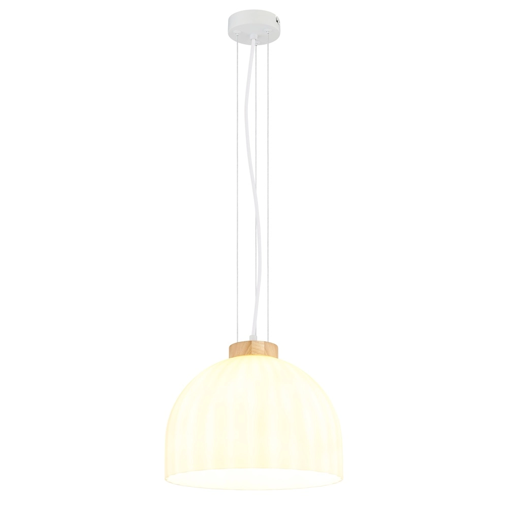 Lampe suspendue Swanson blanc Ø 30cm