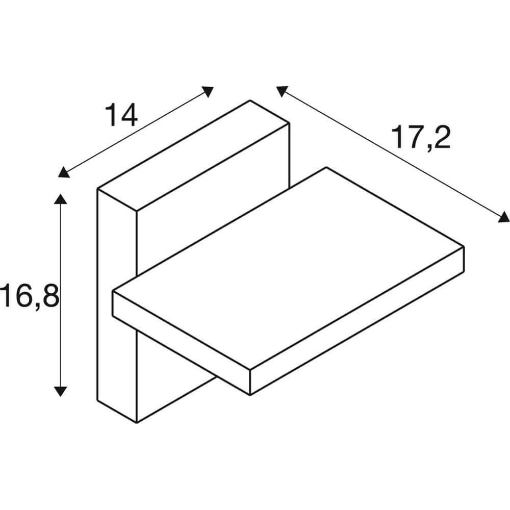 Applique murale design Abridor Hybride anthracite SLV 4024163298575