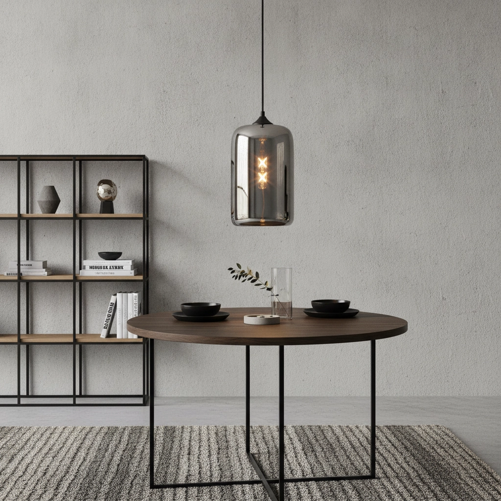 Lampe suspension en verre Botany Ø 18 cm