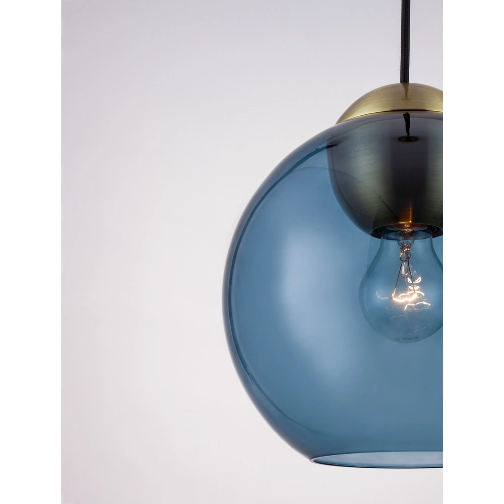 Suspension design Midori verre bleu Lyora 5212017434258