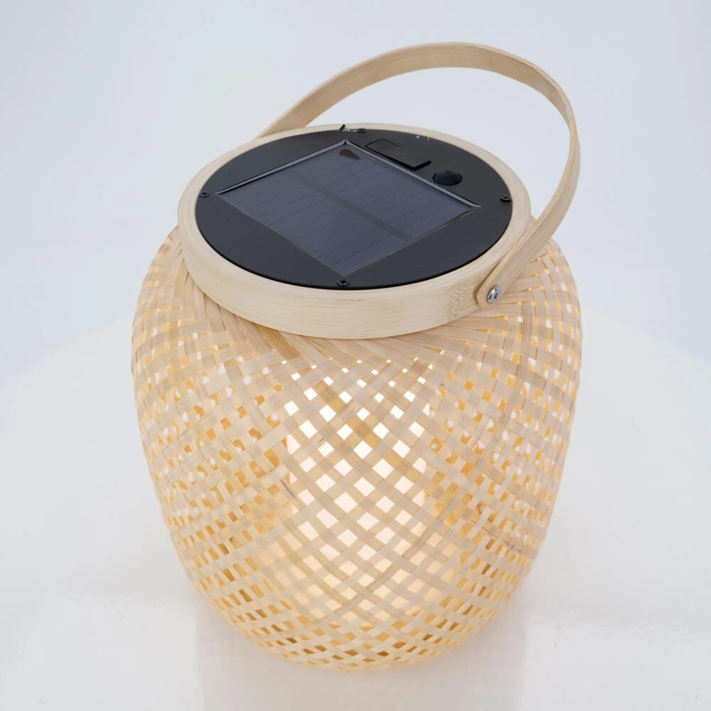 Lampe de table solaire Marliano diamants en rotin Eglo 9008606297948