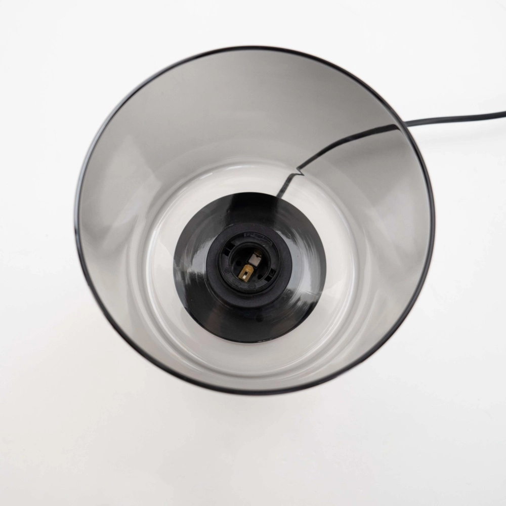 Lampe de table Gorosiba avec du verre fumé Eglo 9002759339845