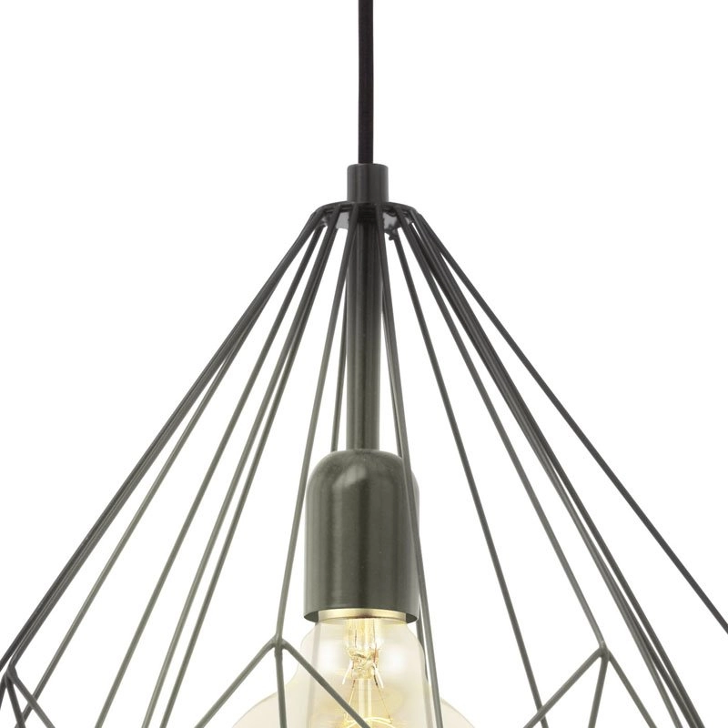 Lampe à suspension Carlton noir Eglo 9002759492571