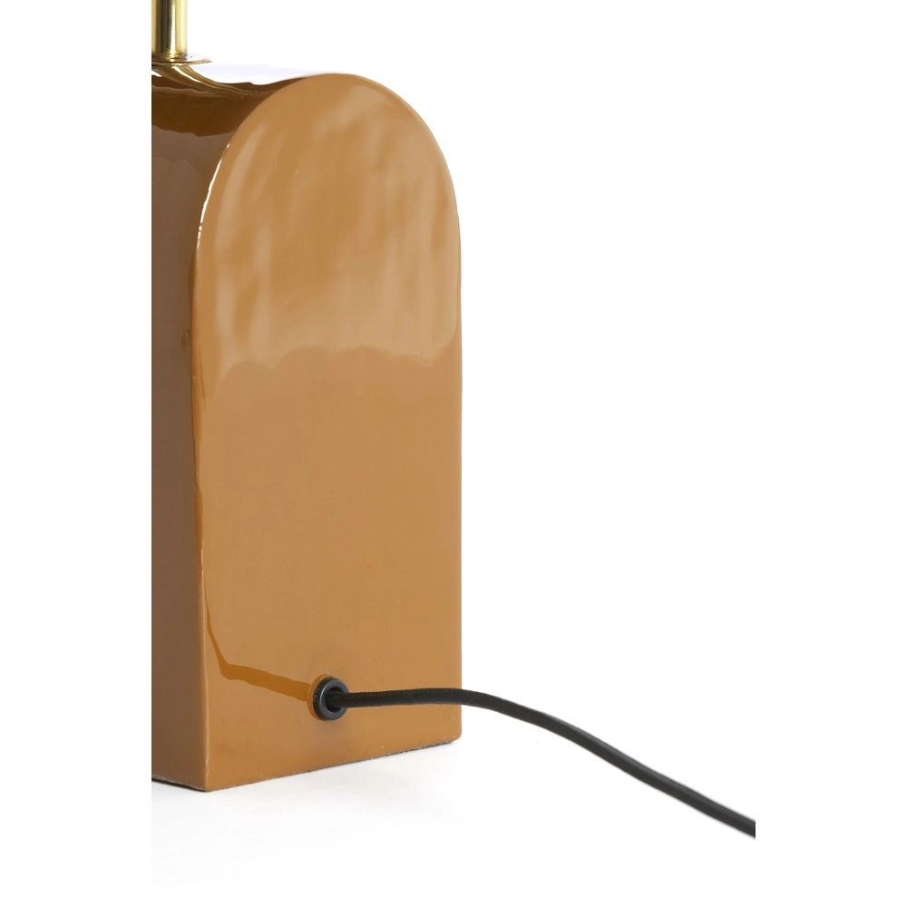 Lampe de bureau marron Cardona avec or - 1x E27 Light & Living 8717807816278