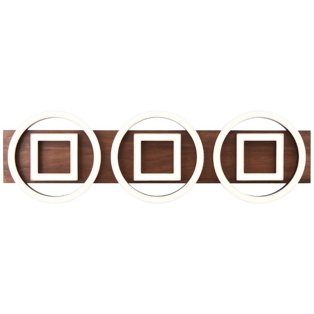 Plafonnier unique Maureen noir avec du bois Brilliant 4004353435256