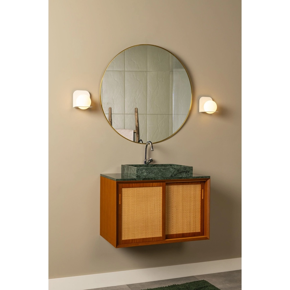 Lampe murale de conception Davy Blanc adapté à la salle de bain Lucide 5411212040565