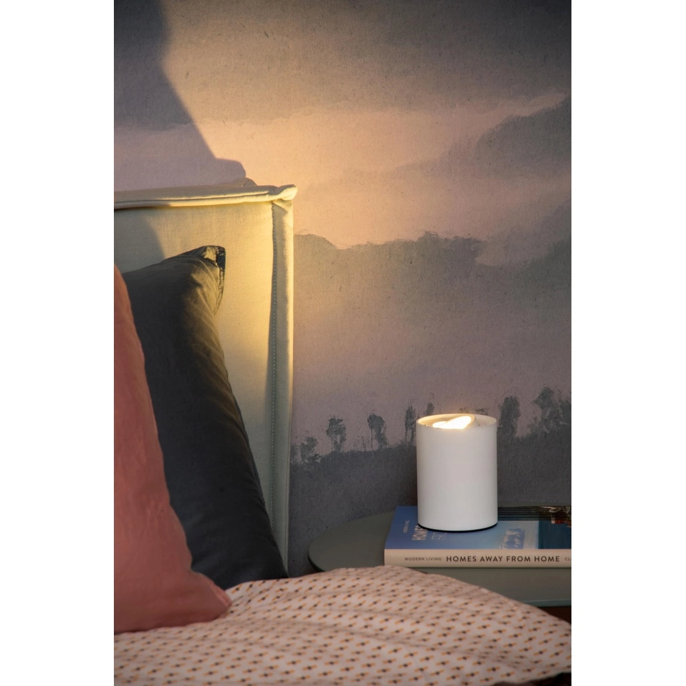 Lampe de table de conception Tube Blanc