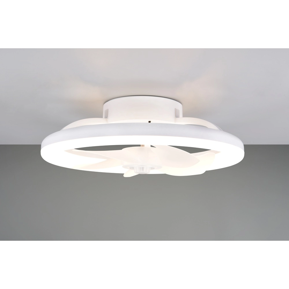 Ventilateur de plafond conçu Pajala blanc Ø 40cm Trio 4017807688207