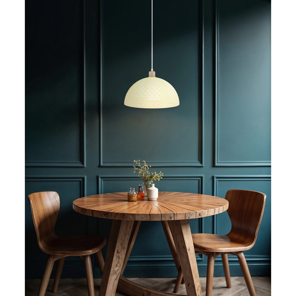 Lampe pendante simple Selma brun sable Globo 9007371589104