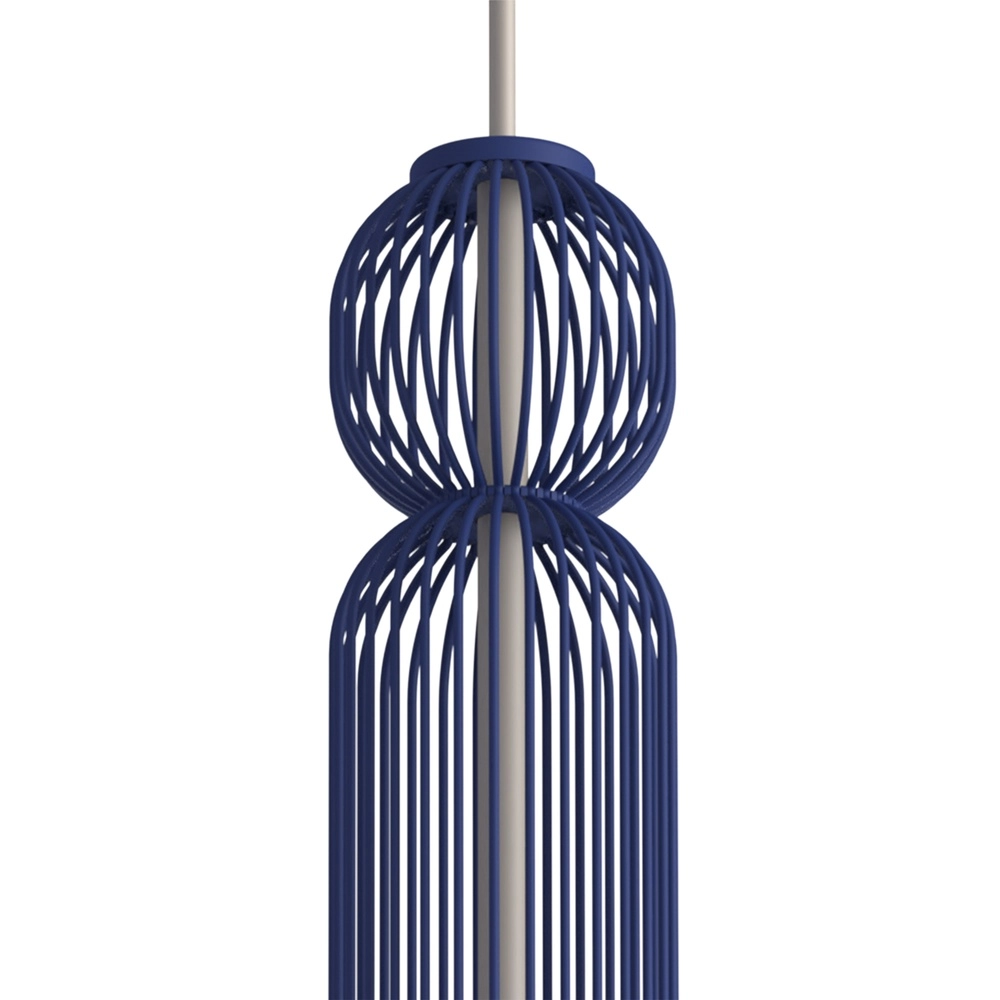Lampe suspendue Singles 65 cm bleu marine Lyora 5903139121965