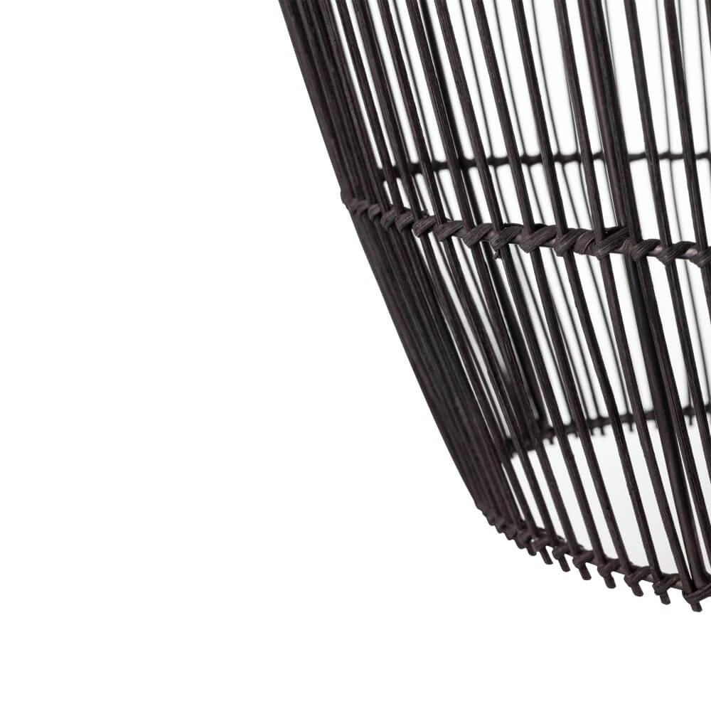 Suspension en rotin Haiti S Ø 43cm noir Lyora 5903139111669