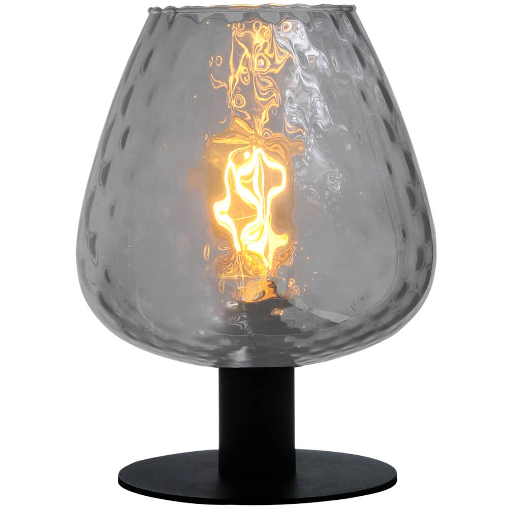 Lampe de table Porto avec verre fumé Diamond Lampe de table Porto avec verre fumé Diamond