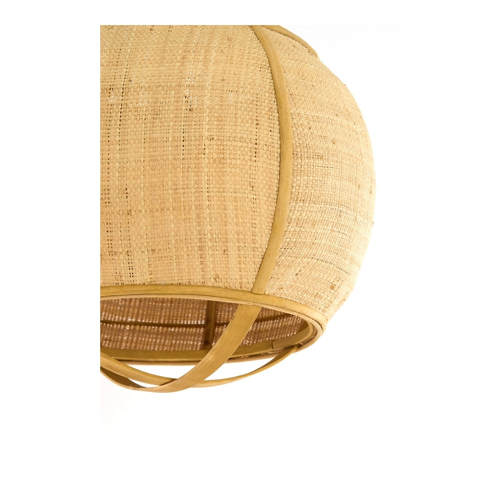 Lampe pendante de campagne Bozona brun clair Ø 41cm Light & Living 8717807843946