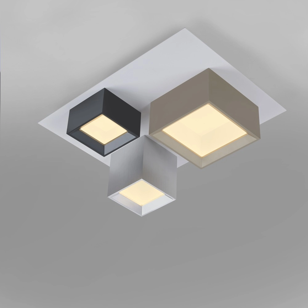 Lumière LED de plafond Pure Manhattan 3-lumière Paul Neuhaus 4012248396872