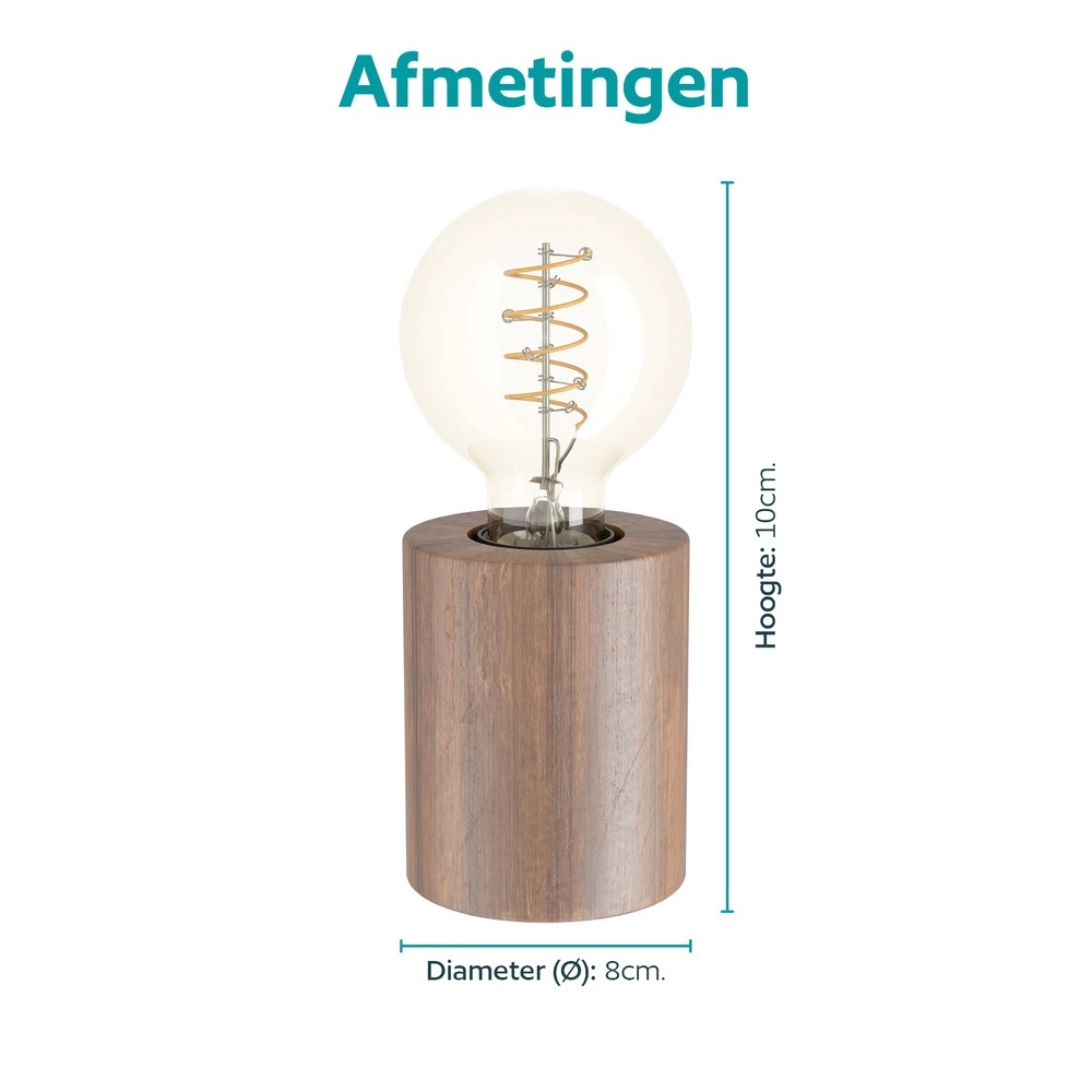 Lampe de table Murama bois Eglo 9008606406203