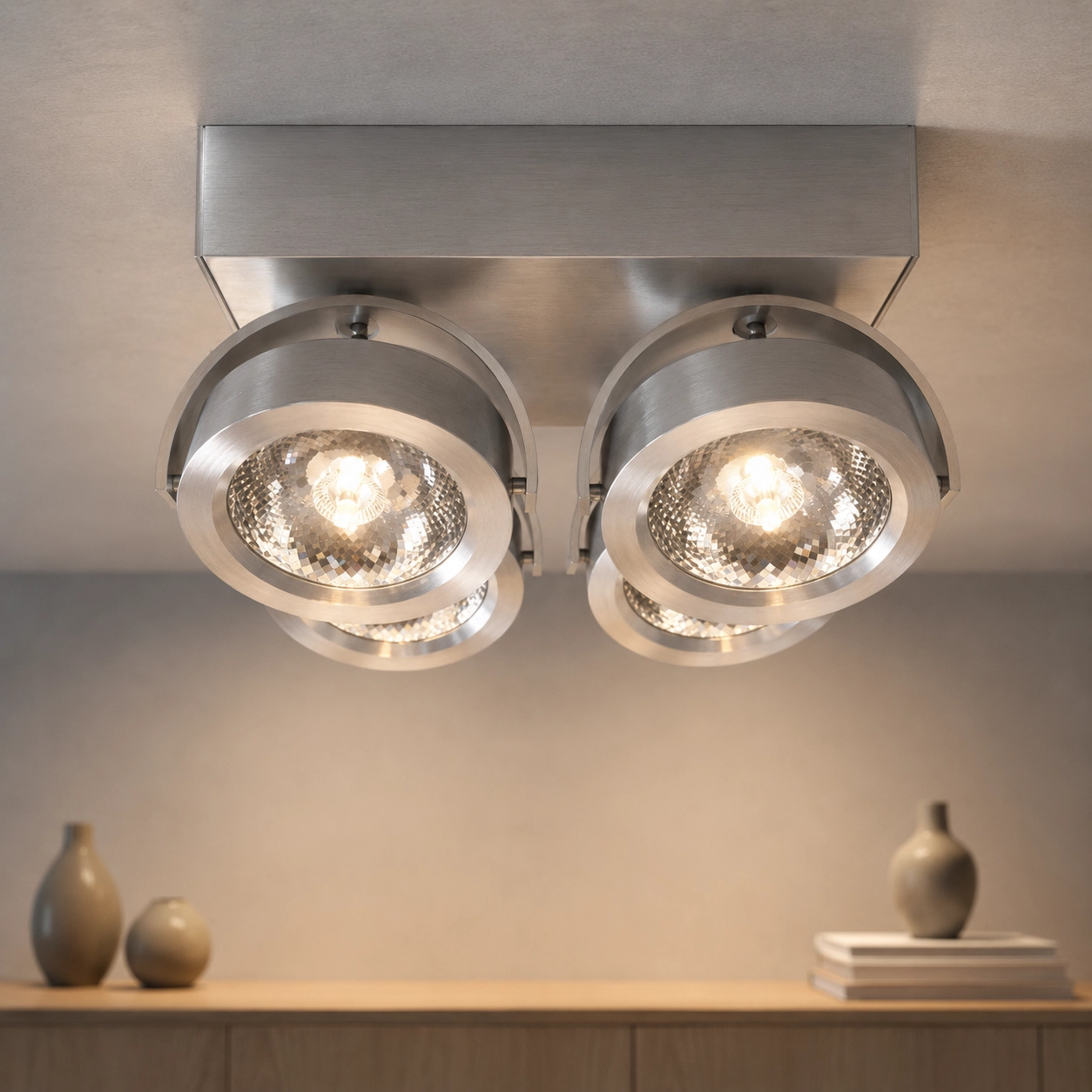 4 spots à led Dutchess Anbau
