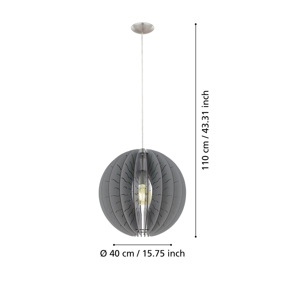Lampe pendante moderne Fabessa nickel Eglo 9002759328221