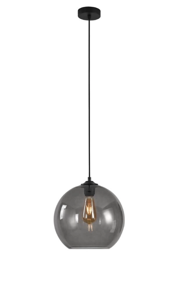 Lampe suspendue Marino verre gris Ø30 cm