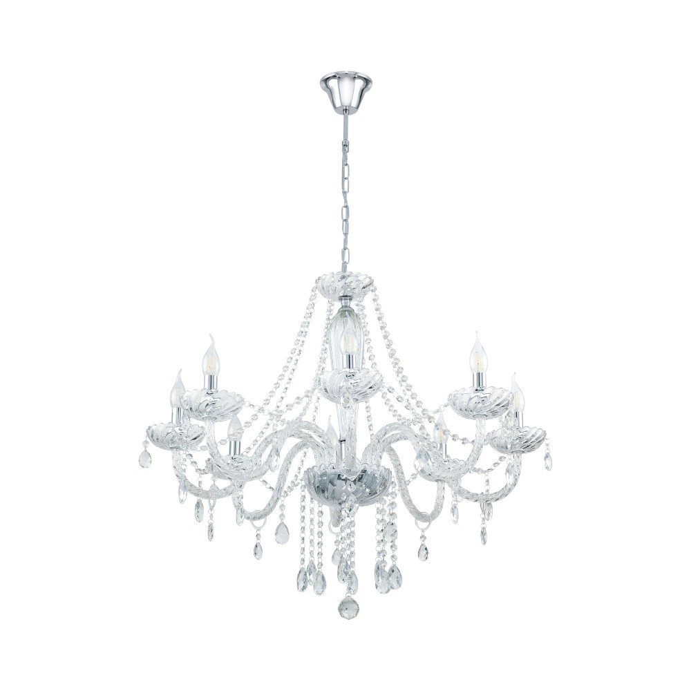 Lustre Basilano 1 82 cm 8 gris clair