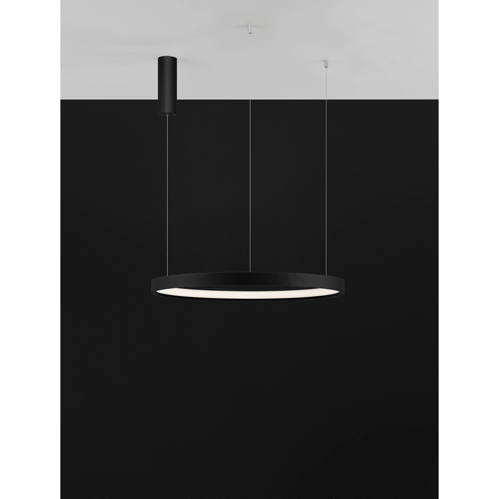 Suspension ronde Perrine noir Ø 60cm Lyora 5212017438416