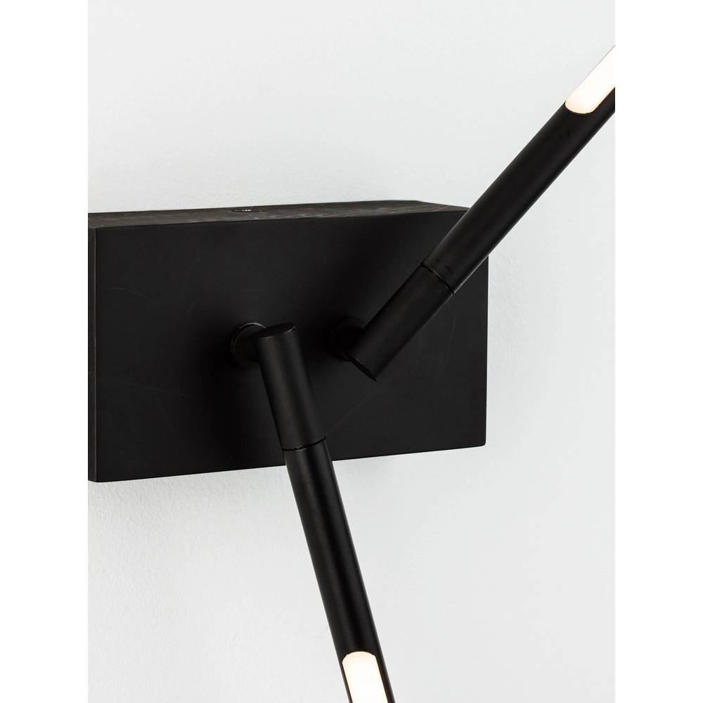 Lampe murale Raccio Double noir Lyora 5212017420466