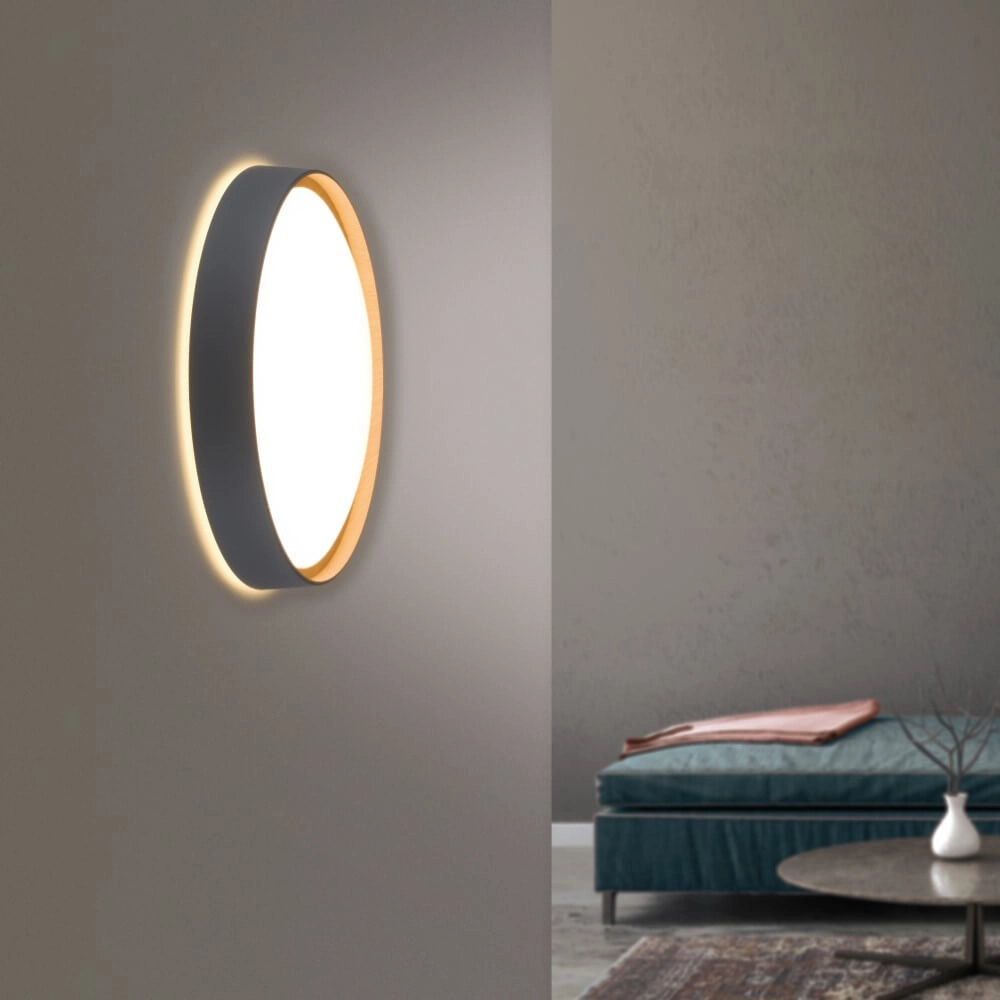 Plafonnier rond Q-Emilia gris Paul Neuhaus 4012248366530