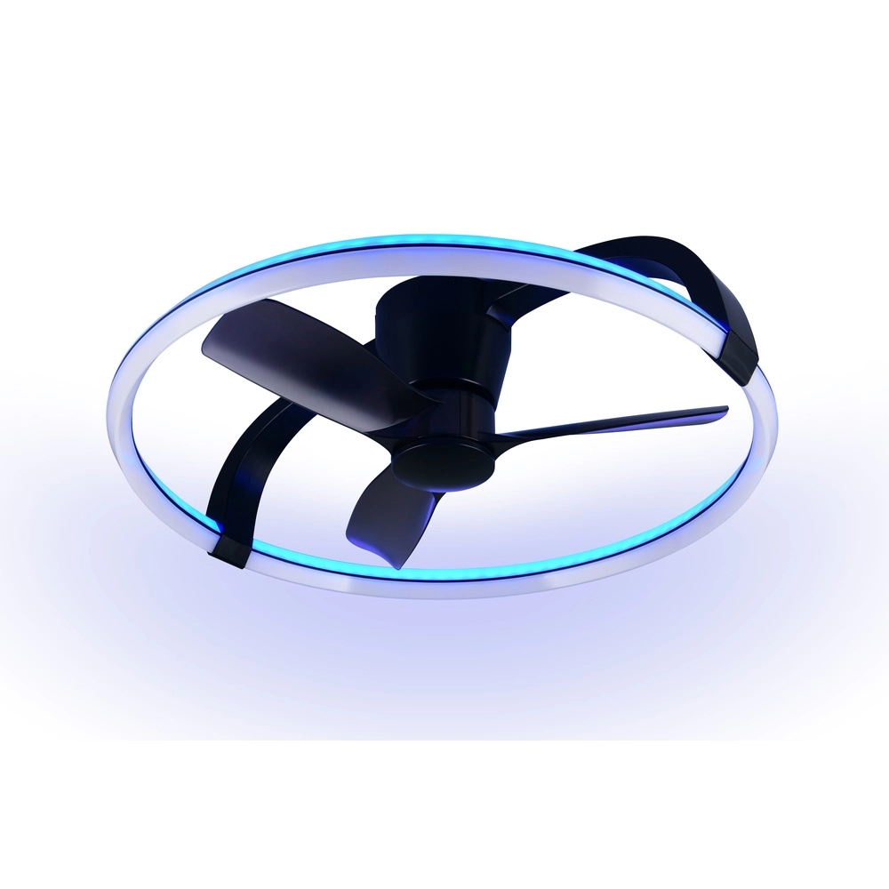 Ventilateur de maison intelligente Stockholm noir Ø 73,5 Tuya Trio 4017807693133