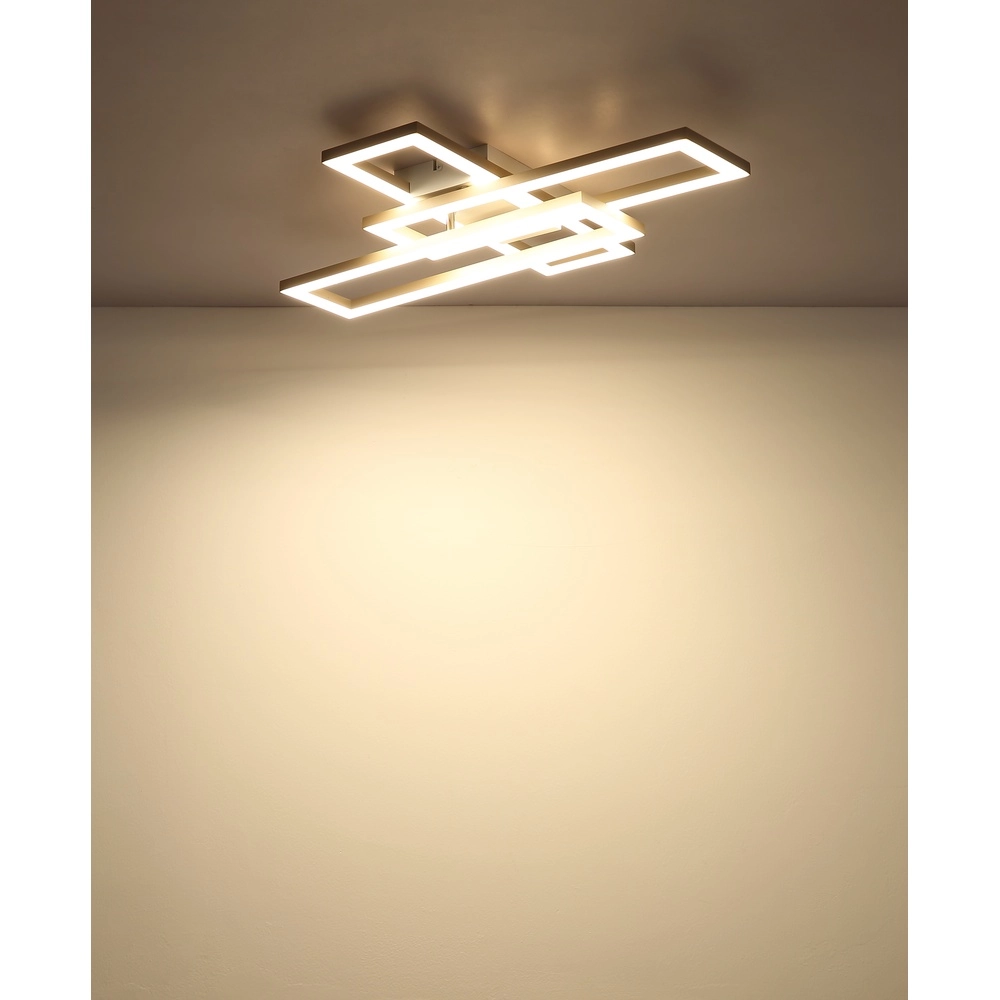 Plafonnier moderne Wilton brun sable 40cm Globo 9007371575800
