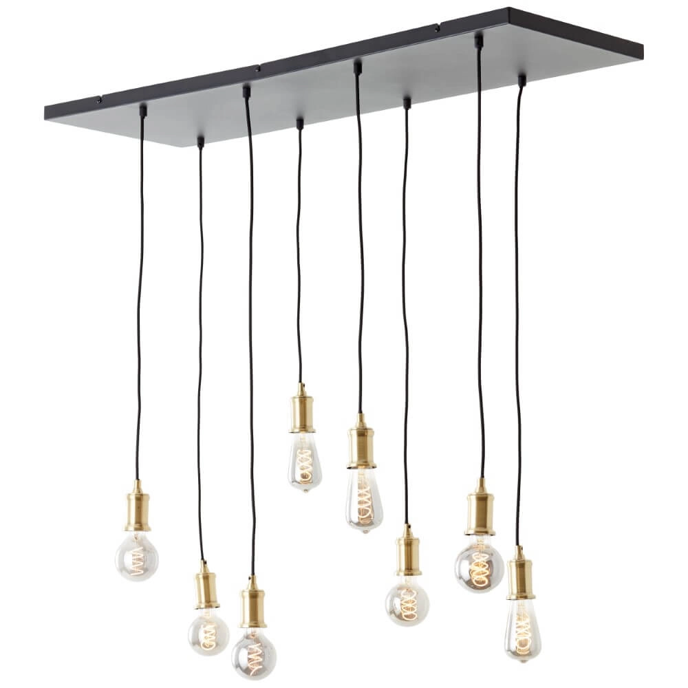 Lampe suspendue Darcia avec 8 pendules