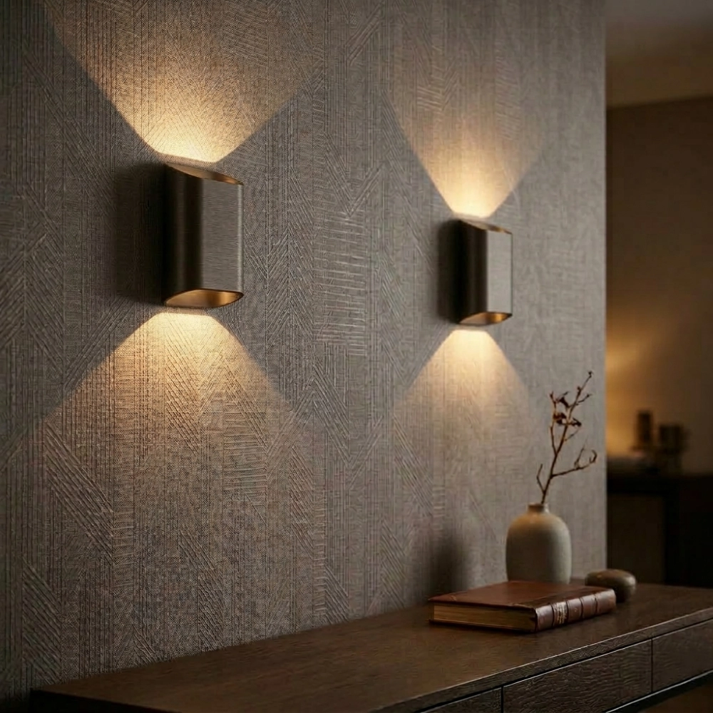 Lampe murale de conception Diaz-S Brun antique foncé faible à chaud Artdelight 8720701104044