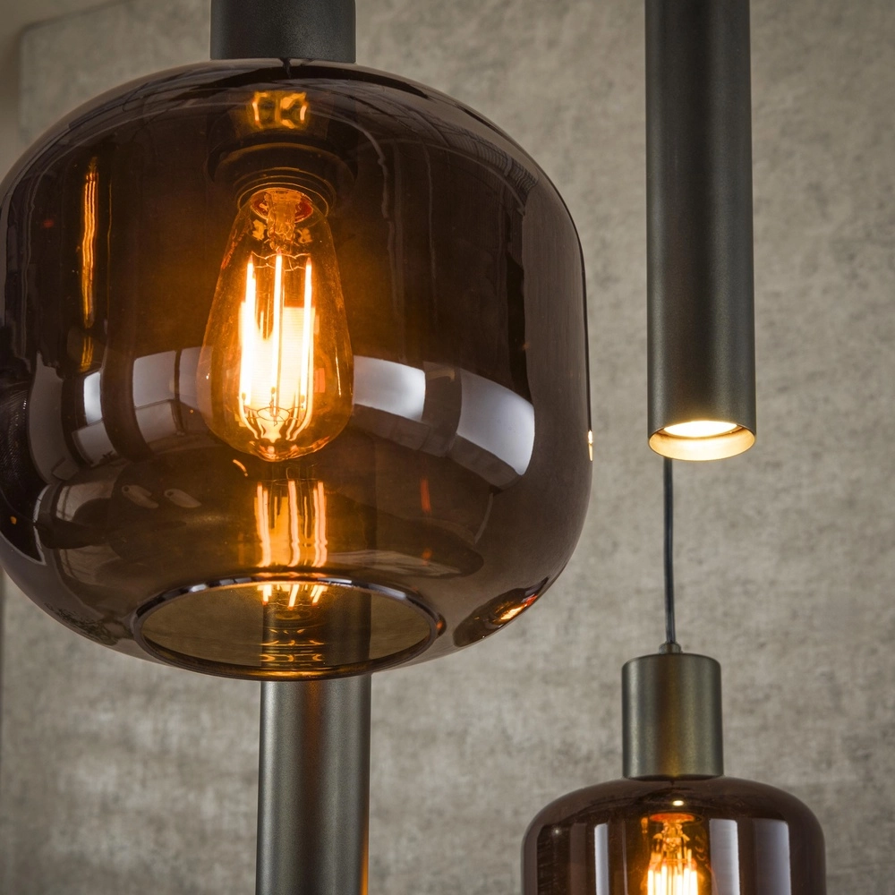 Lampe suspendue Bronza Marron Sienna - verre foncé Lyora 8716803513433