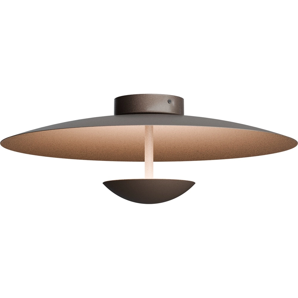 Lampe de plafond 16 cm Scala Ø 45 cm de cacao brun