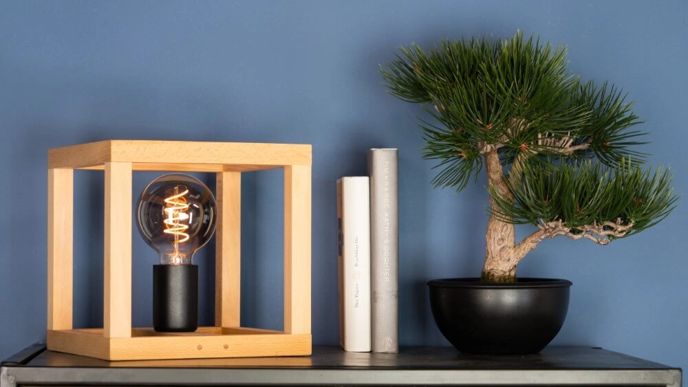 Lampe de table en bois Blackcrown 1 Eglo 9002759321475