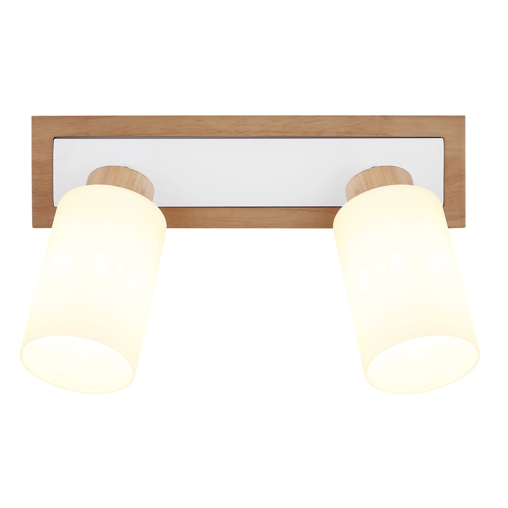 Lampe de plafond Rowena Bois à 2 lumières Globo 9007371592357