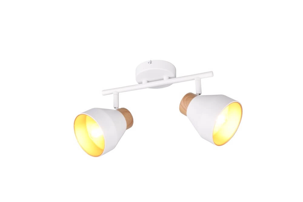 Plafonnier design 2 lumières Valentin blanc Plafonnier design 2 lumières Valentin blanc