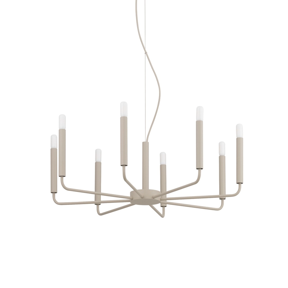 Lustre moderne Orto brun sable Ø 73cm Lyora 5903139125253