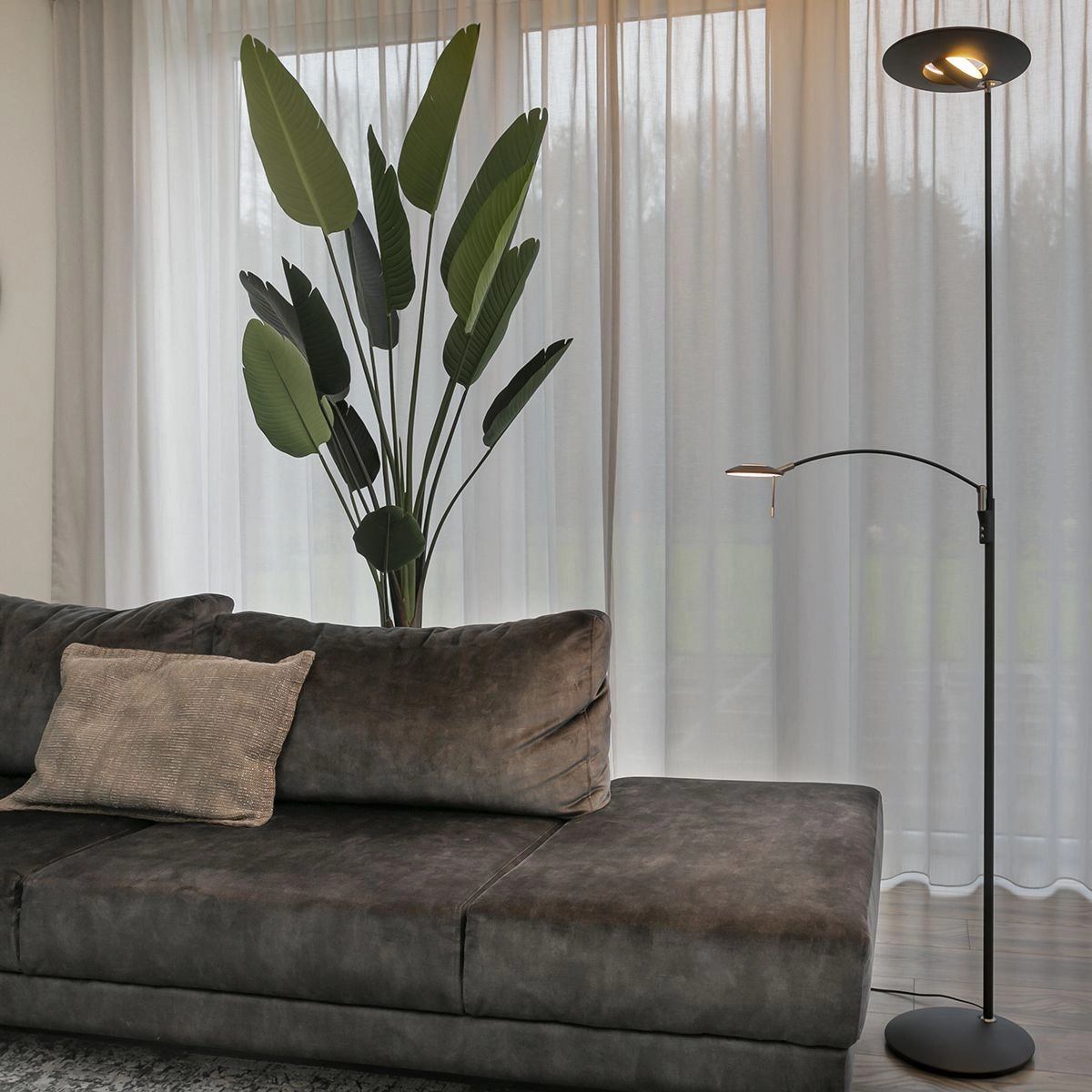 Lampe de lecture Zenith LED noir Steinhauer 8712746113396