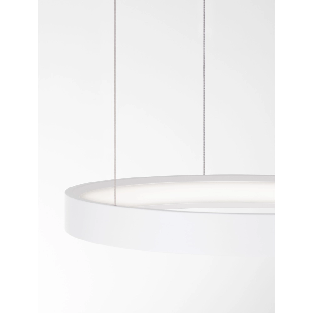 Suspension ronde Perrine blanc Ø 40cm Lyora 5212017438386