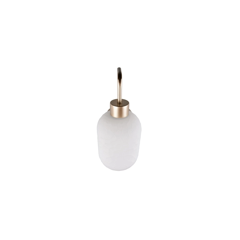 Lampe murale Emelie Or avec verre blanc Trio 4017807724349