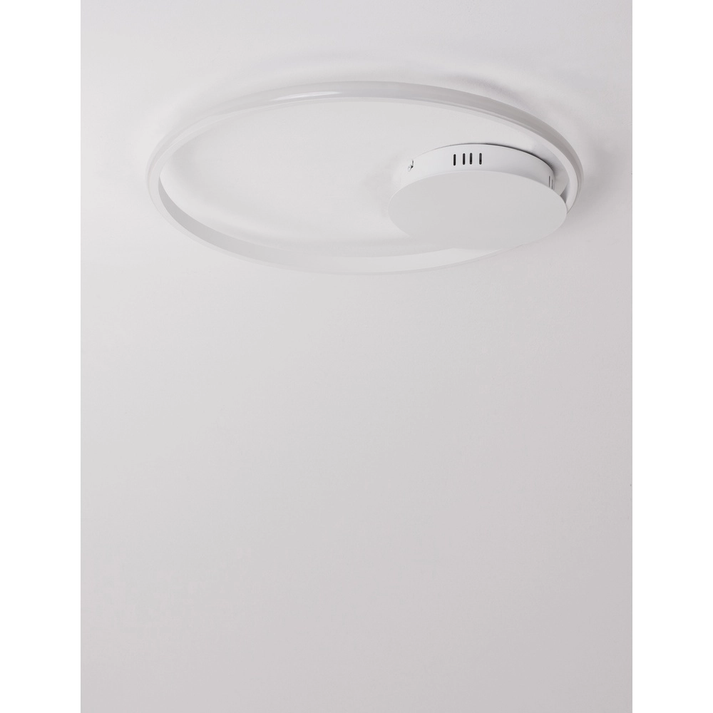 Plafonnier rond Fuline blanc Ø 50cm Lyora 5212017419675