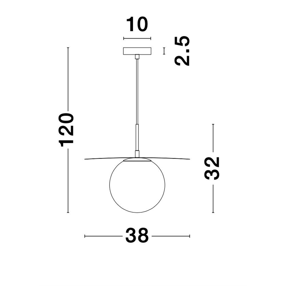 Suspension Obbit or Ø 38cm Lyora 5212017427748