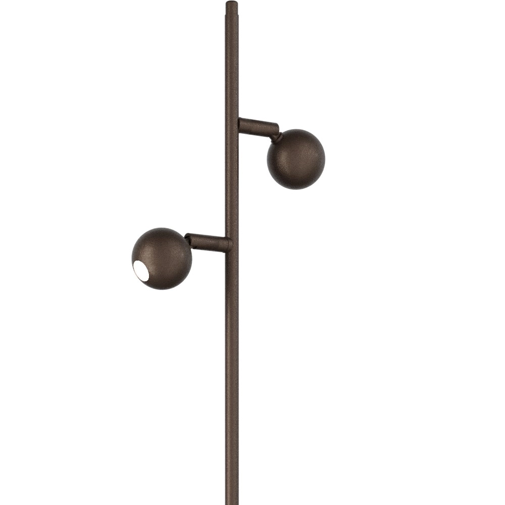 Lampe sur pied à deux lumières Talana Cacao brun Masterlight 8718121350080